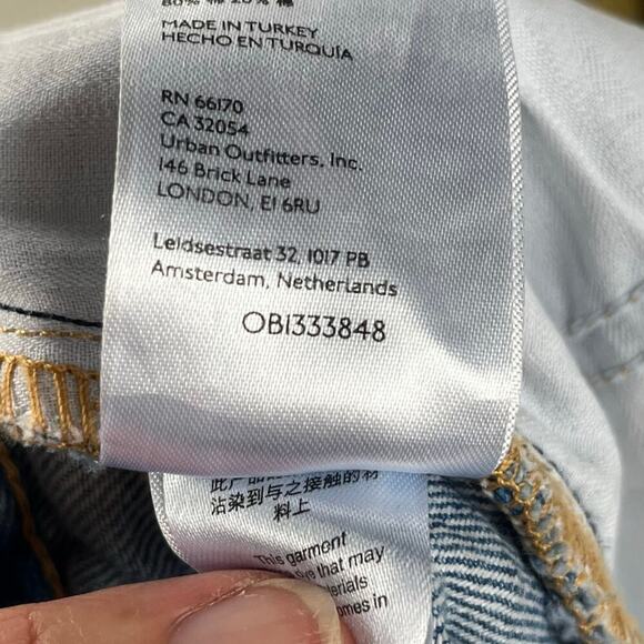 Free People We The Free Lasso Straight Leg Jeans Light Wash Size 28 - Picture 12 of 13